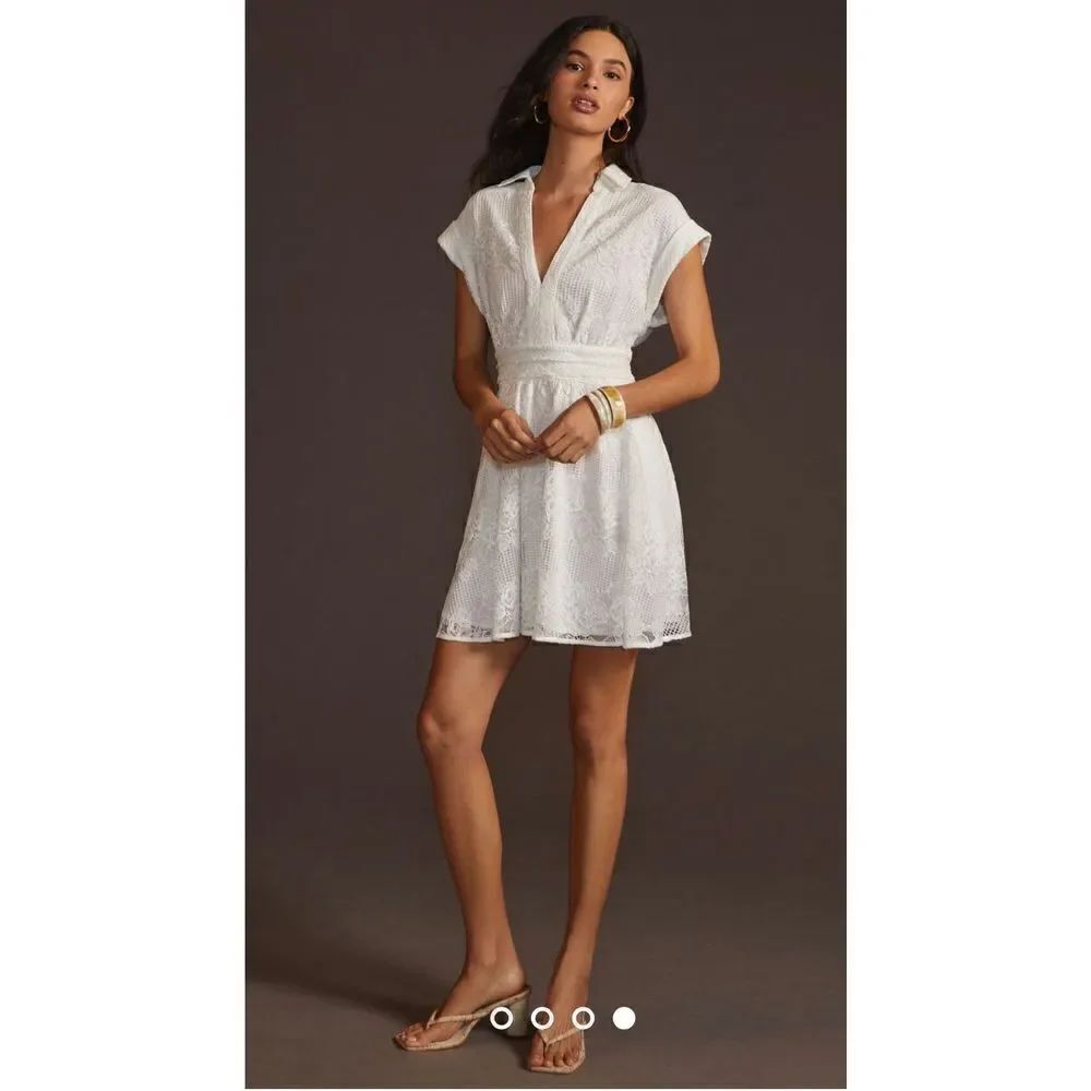 Anthropologie Maeve V-Neck Mini Dress size 12